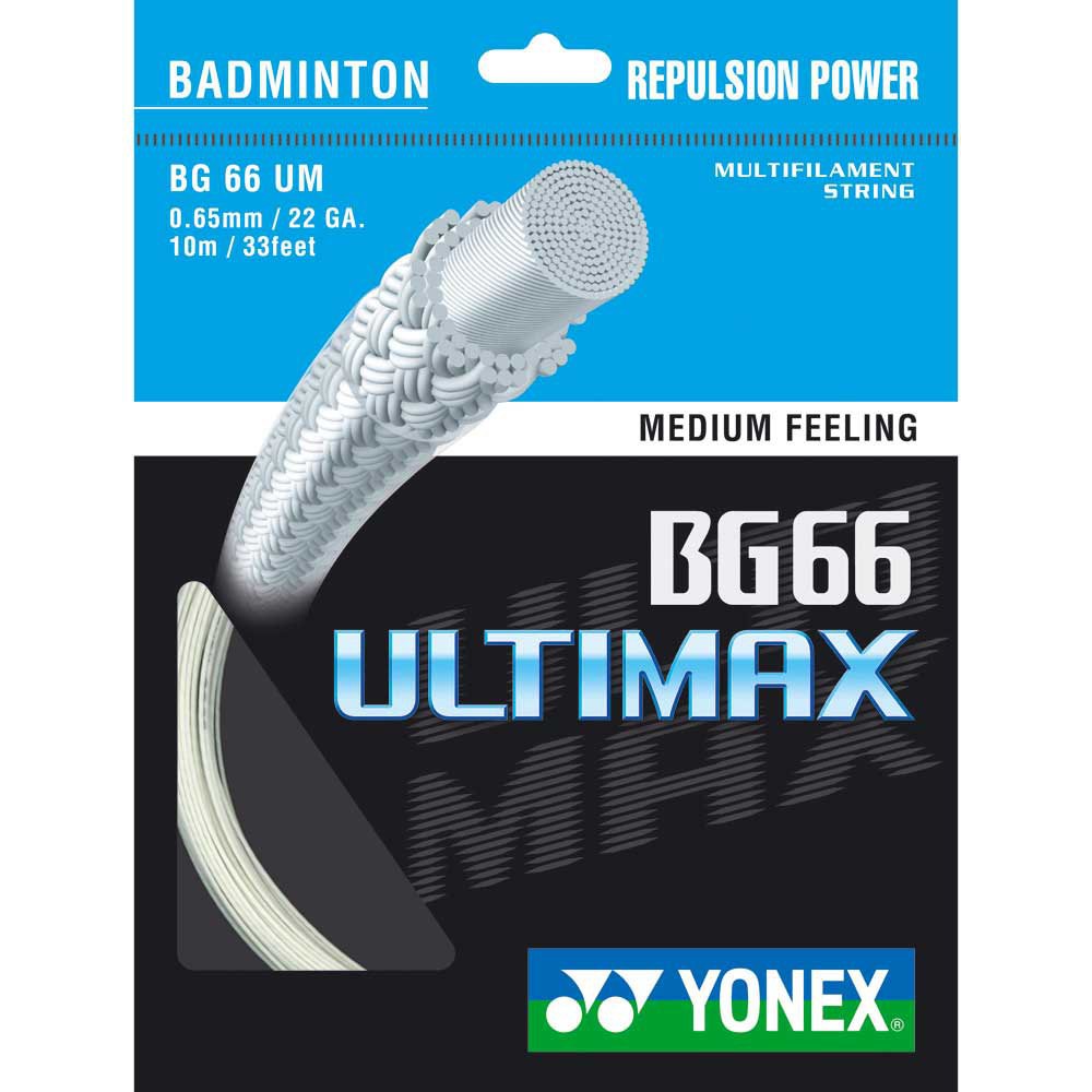 Yonex Bg 66 Ultimax สายแร็คเก็ตไม้แบดมินตัน Yonex BG 66 Ultimax 10 m Badminton Single String