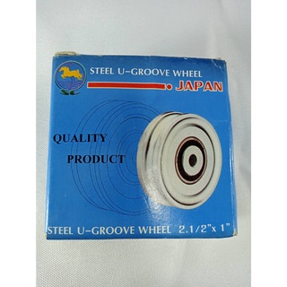 ล้อร่องกลม เหล็กเหนียวsteel u groove wheel 65mm25mm2.1 /2*10816710247@thaithaitonwa