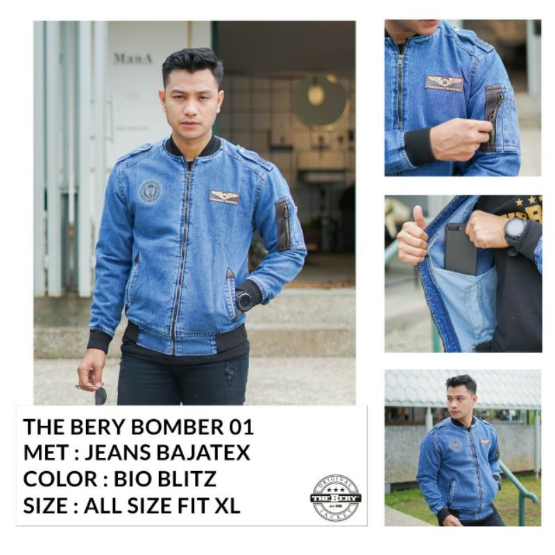 Original JEANS BOMBER JACKET THE BERRY ROCASELLA