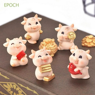 EPOCH ตุ๊กตาเรซิ่นรูปวัวน่ารักสําหรับตกแต่งสวน