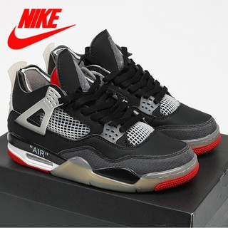 Nike Air Jordan Retro 4 รองเท้าผ้าใบ รองเท้าบาสเก็ตบอล สําหรับทุกเพศ