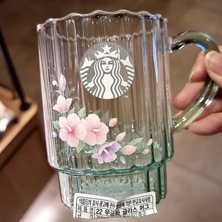 🇰🇷 starbucks korea rose of sharon glass mug