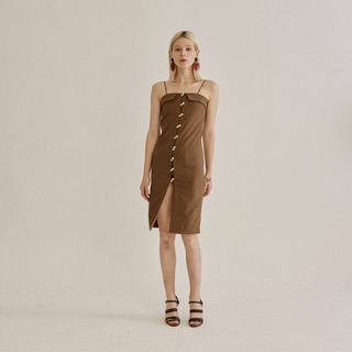 SILA Natur Dress เดรสสี Brown