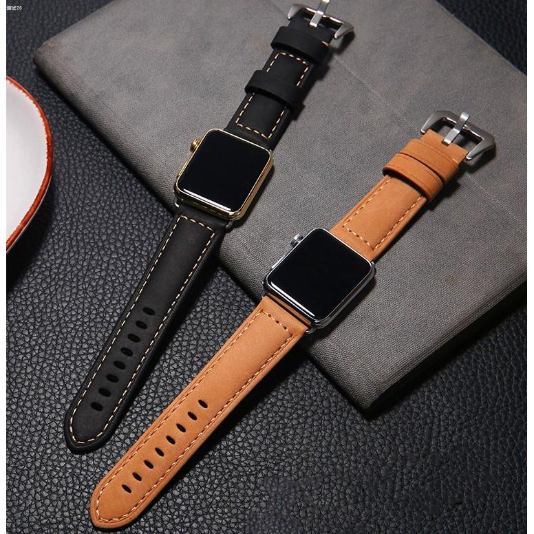 สายนาฬิกา applewatch สายหนังพรีเมี่ยม Apple Watch Band ยาว 41 45 42, 44, 40, 38 มม. สำหรับ iWatch Series 7 6 5 4 3 2 1 A