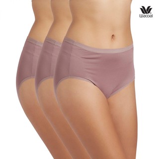 Wacoal Panty กางเกงใน ทรงเต็มตัว ขอบเรียบ สีน้ำตาล (BT) (3 ตัว) รุ่น WU4M01 กางเกงในผู้หญิง ผู้หญิง วาโก้ เต็มตัว WU4C34