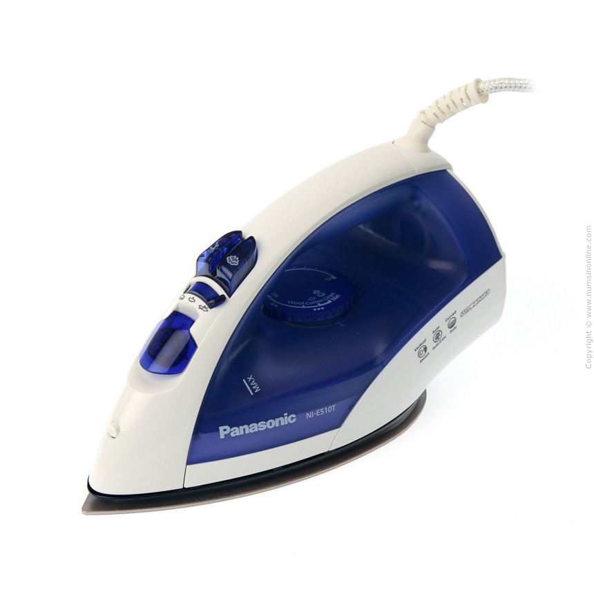 พานาโซนิค เตารีดไอน้ำ รุ่น NI-E510T สีน้ำเงิน 1950 วัตต์