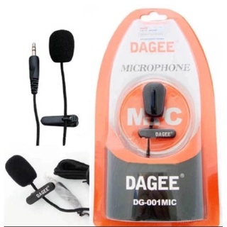 ไมค์หนีบปกเสื้อ DAGEE DG-001 Mini Clip-on Microphone (Black) (ใช้สำหรับอคอม และ มือถือ)