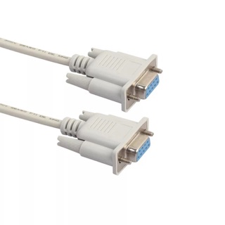 ใหม่สีขาวสายเคเบิลโมเด็มคอมพิวเตอร์ RS232 DB9 9 PIN Serial หญิงหญิงพอร์ตตัวแปลง PC สาย 1.5/3/5M สำหรับ PC L0318(5เมตร)