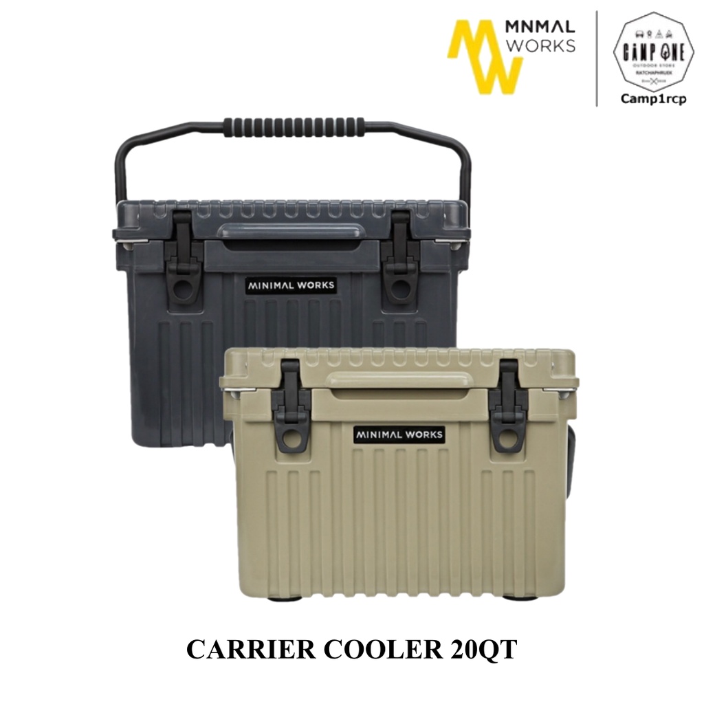 [ส่งเร็ว/ถูกสุด/มีประกัน]  กระติกเก็บความเย็น Minimal Works Carrier Cooler 20QT  [แคมป์ แค้มปิ้ง  นน