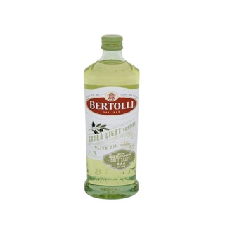 Bertolli extra light virgin 1000 ml เบอร์ทอลลี่ เอ็กซ์ตร้า ไลท์ เทสติ้ง น้ำมันมะกอกผ่านกรรมวิธี 1 ลิตร