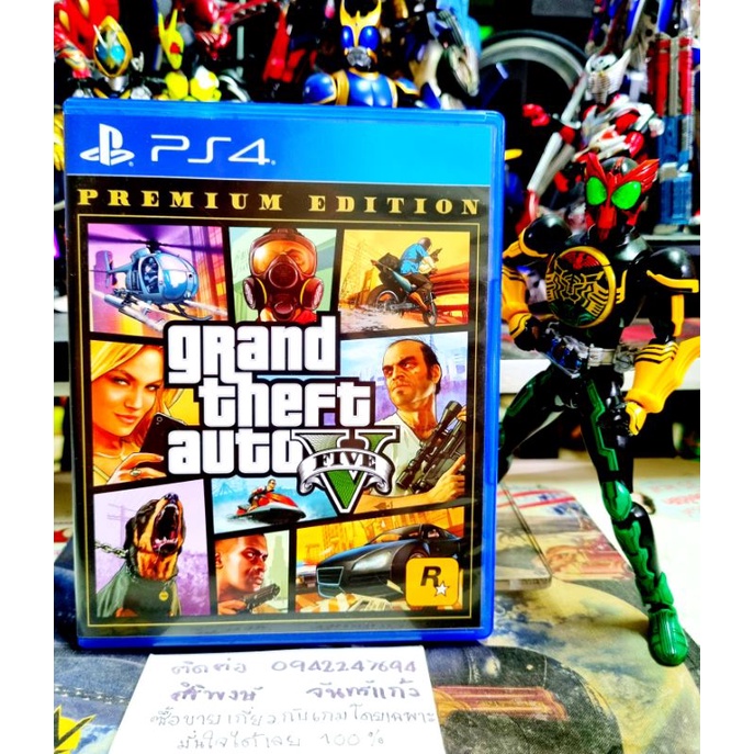 Gta v ปก premium edition🚨ไม่มีโค้ด😅PS4💥โซน 3 เอเชียแท้ๆ💯สินค้ามือสอง🥈คุณภาพดี 📸ถ่ายจากสินค้าจริงตรงปกแน่นอน แผ่นแท้📀100%