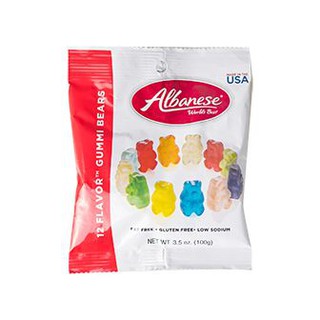 (ถูกสุดๆ) กัมมี่แบร์รสแอลเบเนีย 12 รส 100 กรัม/Albanese 12 Flavor Gummi Bears 100g แพ็คเร๊ว🎉🎉