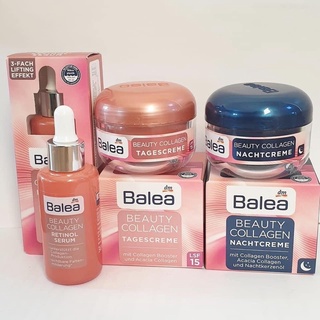 เซรั่มเยอรมัน และ BEAUTY COLAAGEN ครีมเยอรมัน วัย 45+ ถึง 70 ปี กลางวัน+กลางคืน Balea Beauty Collagen Retinol