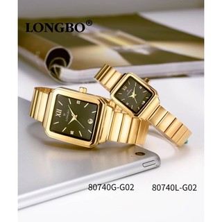 longbo byMMTIME นาฬิกาแบรนด์แท้สินค้าพร้อมกล่องกันนำ้มีวันที่ขนาดนาฬิกาชาย3.5cmญ2.5cn