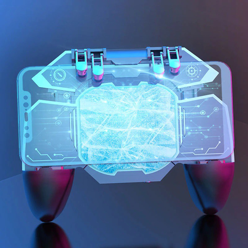 Memo DL88 Gamepad พัดลมระบายความร้อน 6 นิ้ว Cooler Handle Semiconductor จอย PUBG พร้อมปุ่มยิง 4 ตำแหน่ง (รวม VAT)