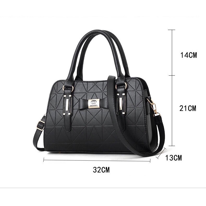 กระเป๋าถือผู้หญิง ดีไซน์หรู หนังอย่างดี  ba-03--Size:31x22x13 cm