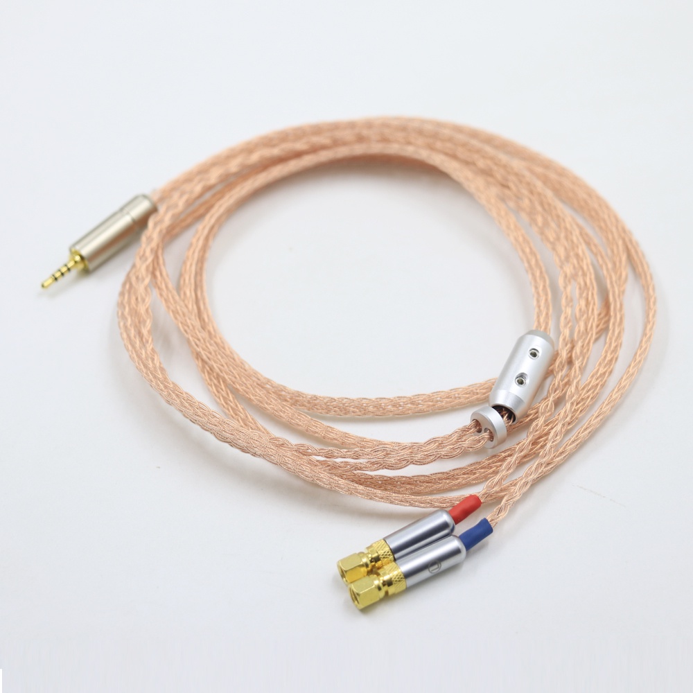 16 แกน 2.5 มม.Pcocc คริสตัลทองแดงสายหูฟังสําหรับ HiFiMan HE400 HE5 HE6 HE300 HE560 HE4 HE500 HE600 ห