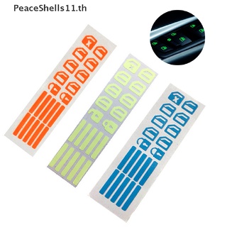 Peaceshells สติกเกอร์เรืองแสง สําหรับติดตกแต่งปุ่มหน้าต่างรถยนต์