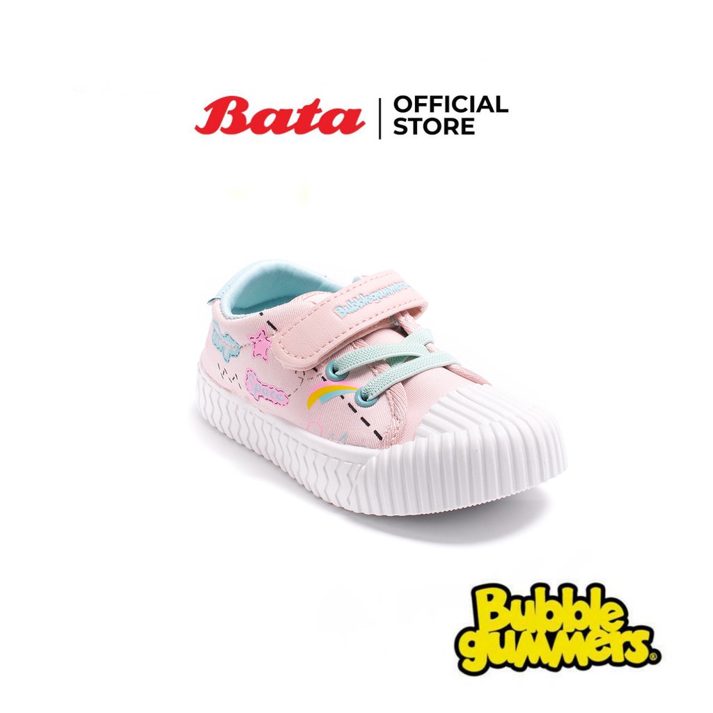 Bata บาจา ยี่ห้อ Bubble Gummers รองเท้าผ้าใบ สนีคเคอร์ น้ำหนักเบา สีพาสเทล  สำหรับเด็กหญิง รุ่น Zoom สีชมพู 1410175