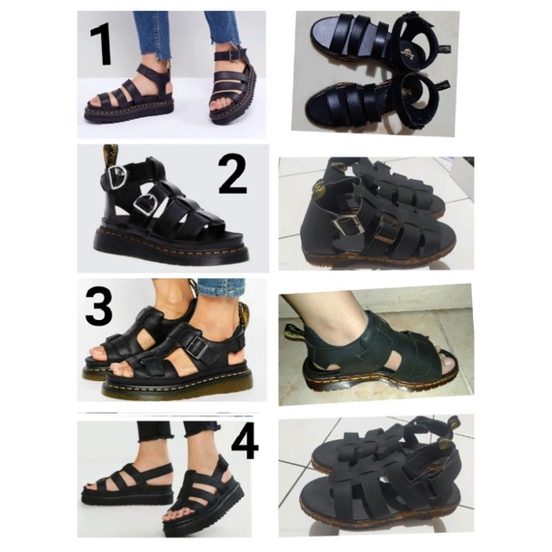 รองเท้าแตะ CUSTOME DR.MARTENS สําหรับผู้ชายและผู้หญิง UNISEX