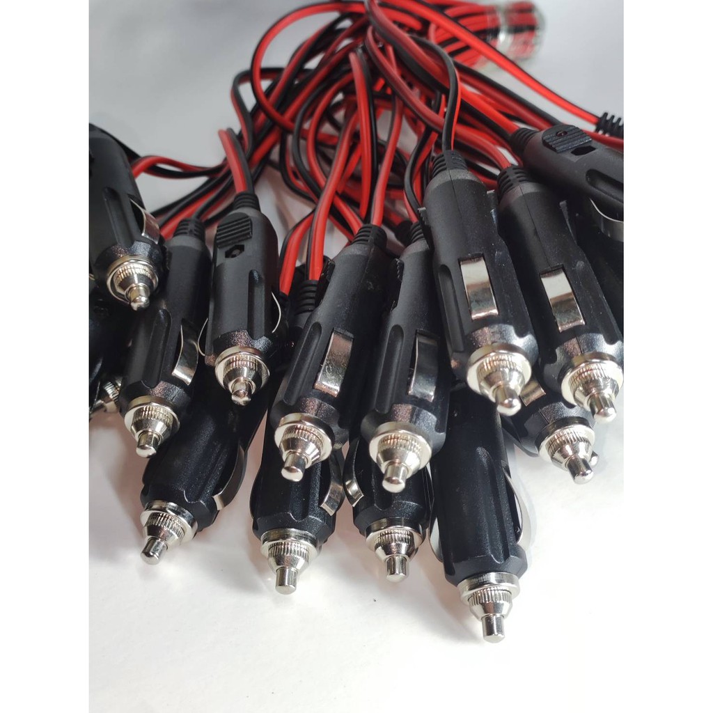 ปลั๊กที่จุดบุหรี่ ตัวผู้ พร้อมสายไฟ12V-24V