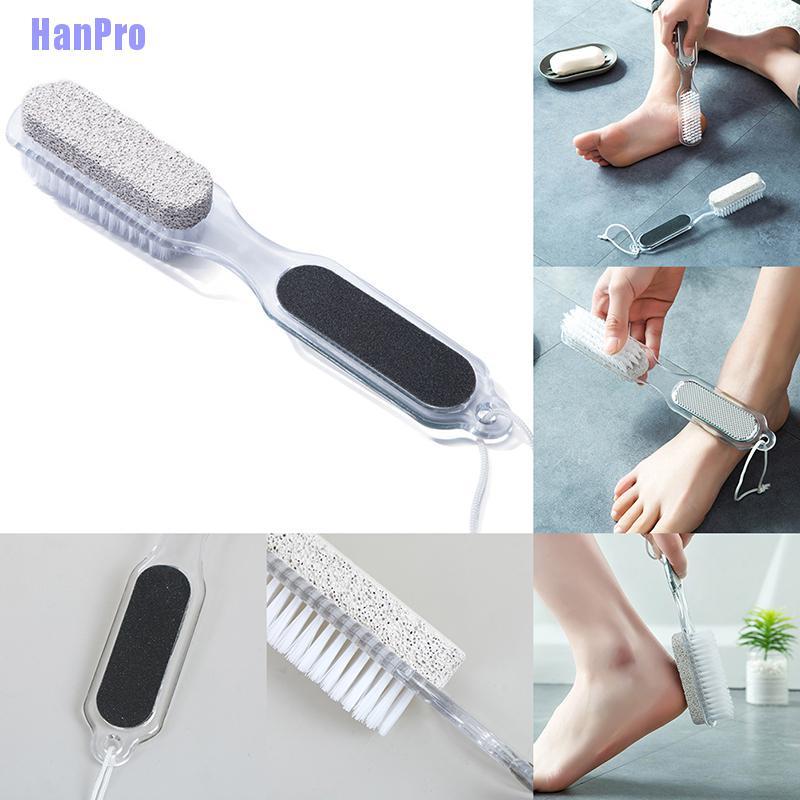Hanpro <4 In 1 แปรงขัดเท้า กําจัดผิวที่ตายแล้ว