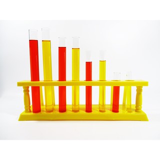 ที่วางหลอดทดลอง แร็ค 6，8 ช่อง Test Tube Rack อุปกรณ์ห้องทดลอง อุปกรณ์การเรียน ห้องทดลอง