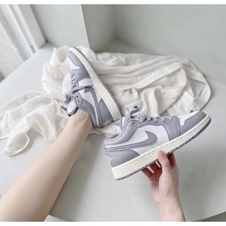 (พร้อมส่ง ของแท้100%) AIR JORDAN 1 LOW VINTAGE GREY