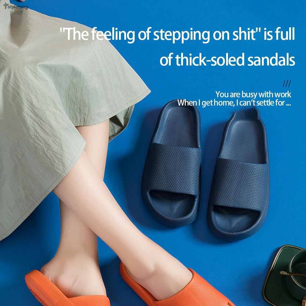 STYLEF-Thick Bottom Slipper Household Indoor Nonslip Bathroom Summer ...
