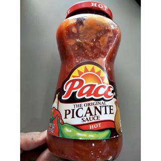 Pace Picante Sauce Hot ซอส มะเขือเทศ ผสม พริกจาลาปิโน ชนิด เผ็ด พาเลซ 453 กรัม