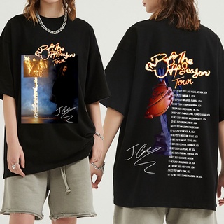 เสื้อผ้าผชเสื้อยืดแขนสั้น พิมพ์ลายกราฟฟิค J Cole The Off Season Tour สไตล์ฮาราจูกุ แฟชั่นฤดูร้อน สําหรับผู้ชาย และผู้หญิ