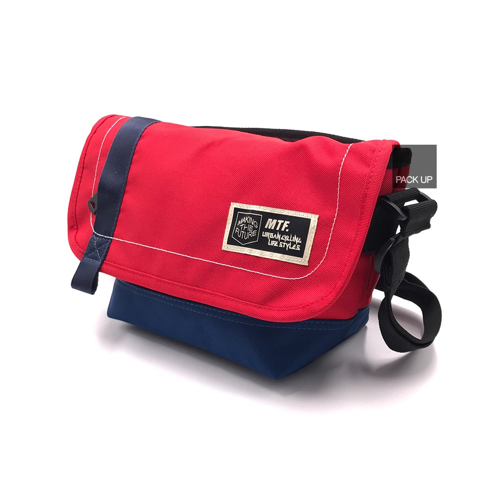𝗣𝗔𝗖𝗞 𝗨𝗣 กระเป๋าสะพาย MTF รุ่น 6068 (สีแดง)