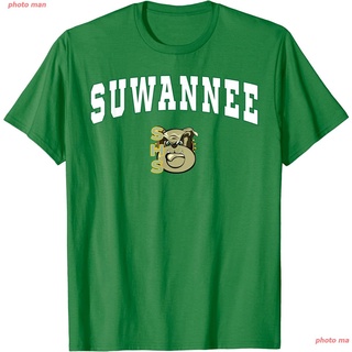 photo man Top มัธยม เสื้อคู่รัก เสื้อยืดHigh School Suwannee High School Bulldogs T-Shirt ผู้หญิง