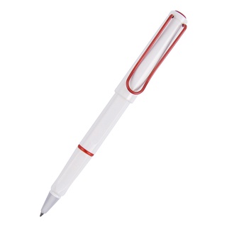 Lamy Safari ปากกาลูกลื่น สีขาว พร้อมคลิปหนีบ สีแดง สไตล์ญี่ปุ่น 2020