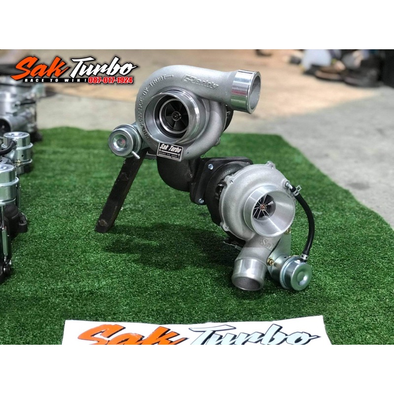 อแดปเตอร์หล่อเทอร์โบคู่1.9 (เฉพาะรถ1.9) หน้าแปลน1.9 และ f55