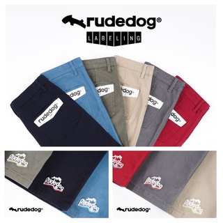 rudedog shorts กางเกงขาสั้น รุ่น ลาเบลลิ่ง (HD-Labeling) 6 สี: เขียวขี้ม้า,กากี,เทา,กรม,ฟ้า,แดง Size 30, 32, 34, 36