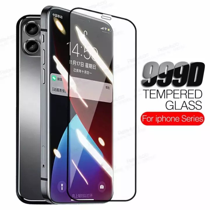 ฟิล์มกระจกเต็มจอ 9H For iPhone 12 / iPhone12Pro / iPhone12mini / iPhone12ProMax ฟิล์มกระจกนิรภัย เต็