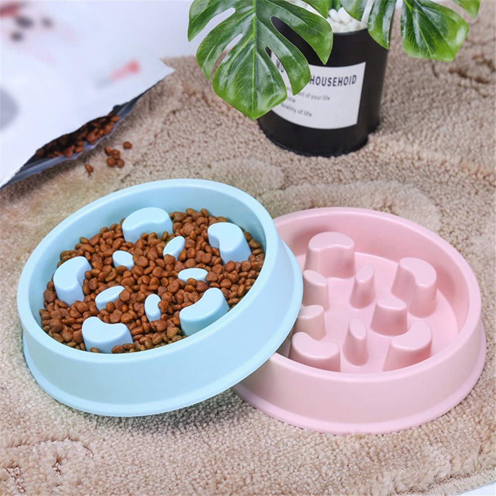 Pet #et slow eating dog bowl slow feeder dog food bowl Hard lastic dog ...