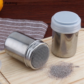 PetKing☀ Stainless Steel Chocolate Shaker Icing Sugar Powder Cocoa Flour Coffee Sifter .