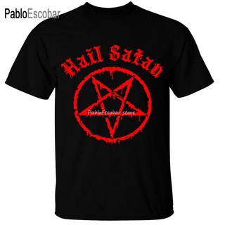 GILDAN 【Street Fashions】เสื้อยืด ผ้าฝ้าย 100% พิมพ์ลาย Hail Satan Unholy Satanic Punk ไซซ์ใหญ่ และสี สําหรับผู้ชายSize S