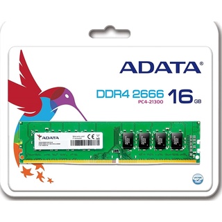 16GB (16GBx1) DDR4/2666 RAM PC (แรมพีซี) ADATA PREMIER (AD4U2666716G19-RGN) U-DIMM CL19 - ประกันตลอดการใช้งาน