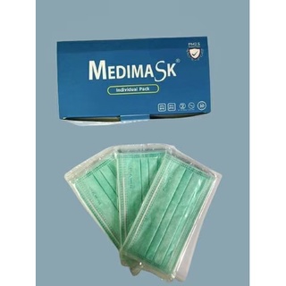 หน้ากากแบ่งเป็นซอง Medimask (2ชิ้น/ซอง 20ซอง/กล่อง)