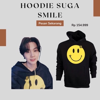 เสื้อกันหนาว มีฮู้ด ลาย Suga smile