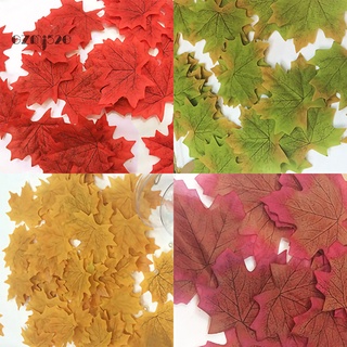 AG 100 Pcs Fall Fake Silk Leaves Wedding Favor Autumn Maple Leaf Wedding Decoration