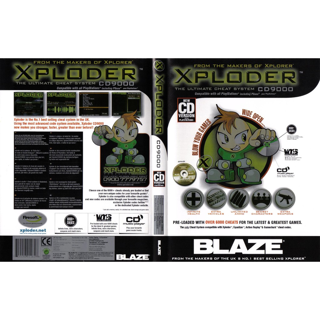 CD ACTION REPLAY XPLODER CD9000 V.4.0 [PS1 CD 1 Disc]