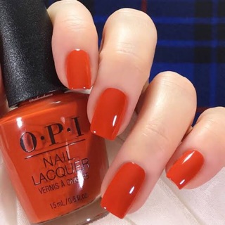 พร้อมส่ง OPI สี Suzi Needs A Loch-Smith สีส้ม Copper-kissed orange แท้ 💯%