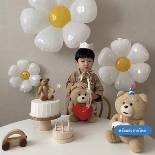 ลูกโป่งดอกเดซี่ มีให้เลือกแบบ ธรรมดา/หน้ายิ้ม ขนาด เล็ก/กลาง/ใหญ่ (พร้อมส่งจากไทย)