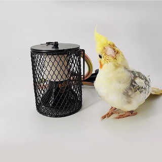 ชุดขั้วหลอดไฟเซรามิคทนความร้อนมาพร้อมกับตระแกรงกันลวก กกไฟ เหมาะสำหรับหลอดไฟเซลามิคขนาดมินิ(ความยาวไม่เกิน8cm)