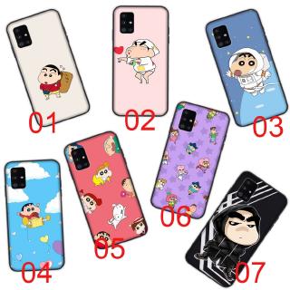 เคสโทรศัพท์มือถือแบบนิ่ม ลายการ์ตูนชินจัง สีดํา สําหรับ iPhone 5S 6S 8 6 7 5 XR Plus SE