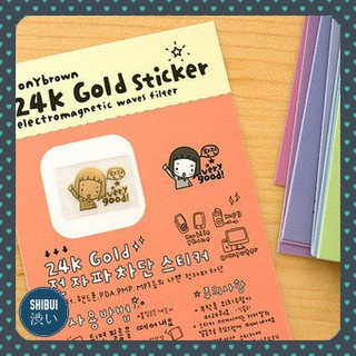 SHIBUITH 2 บาท ล้างสต๊อก !! Ponybrown 24k Gold Sticker สติ๊กเกอร์ทอง 24K สไตล์เกาหลี